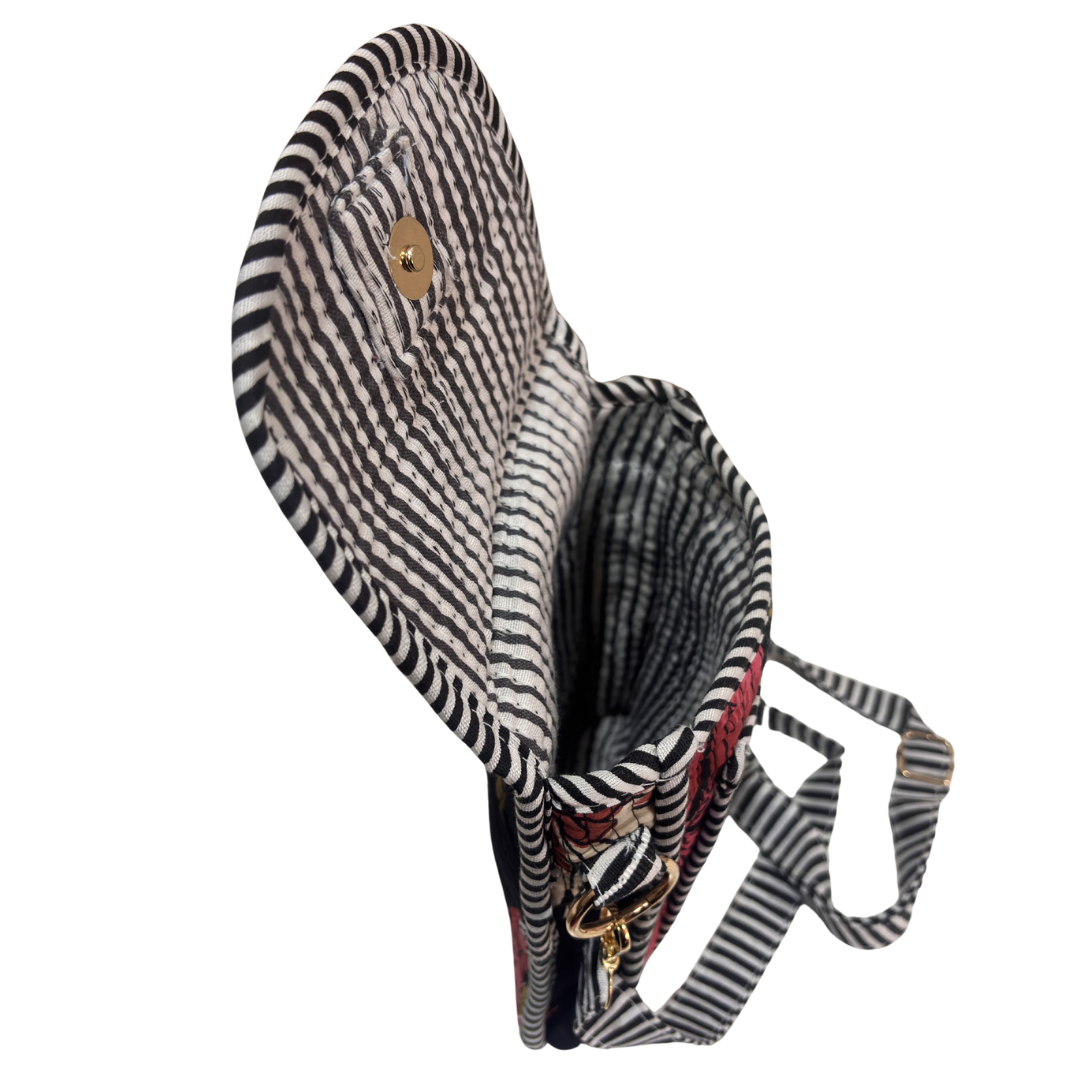 Quilted Cotton Mobile Sling Bag | The House of RajPadmini