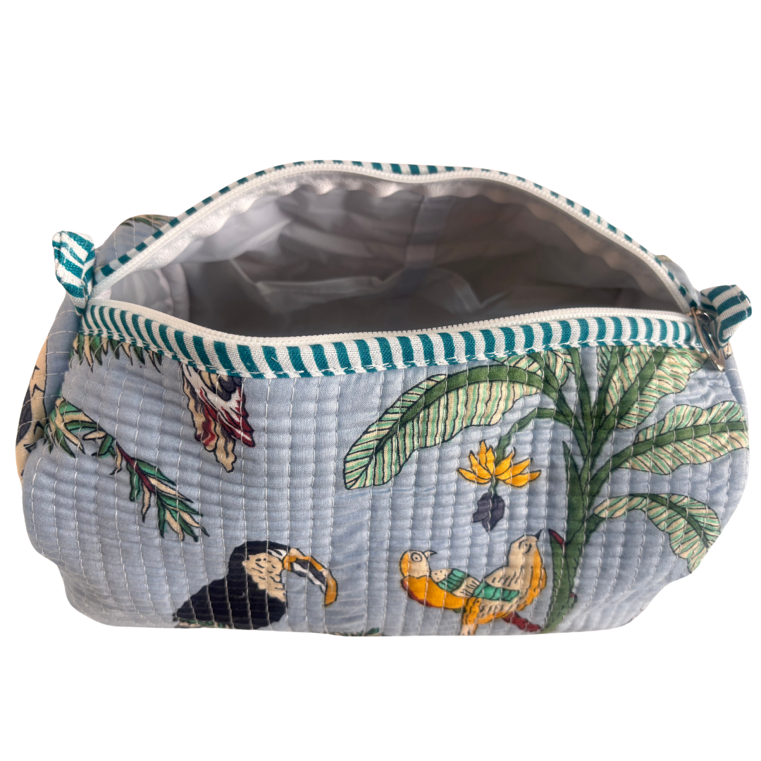 4-in-1 Festive Gifting COMBO : Premium Quilted Tote Bag + 3 Waterproof Pouches = Your Complete Organization Solution!