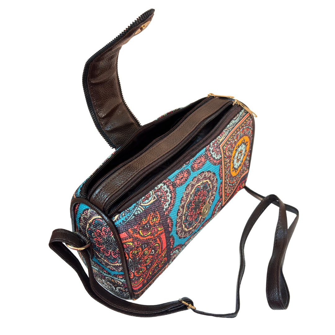 The House of RajPadmini Printed Crossbody Sling Bag