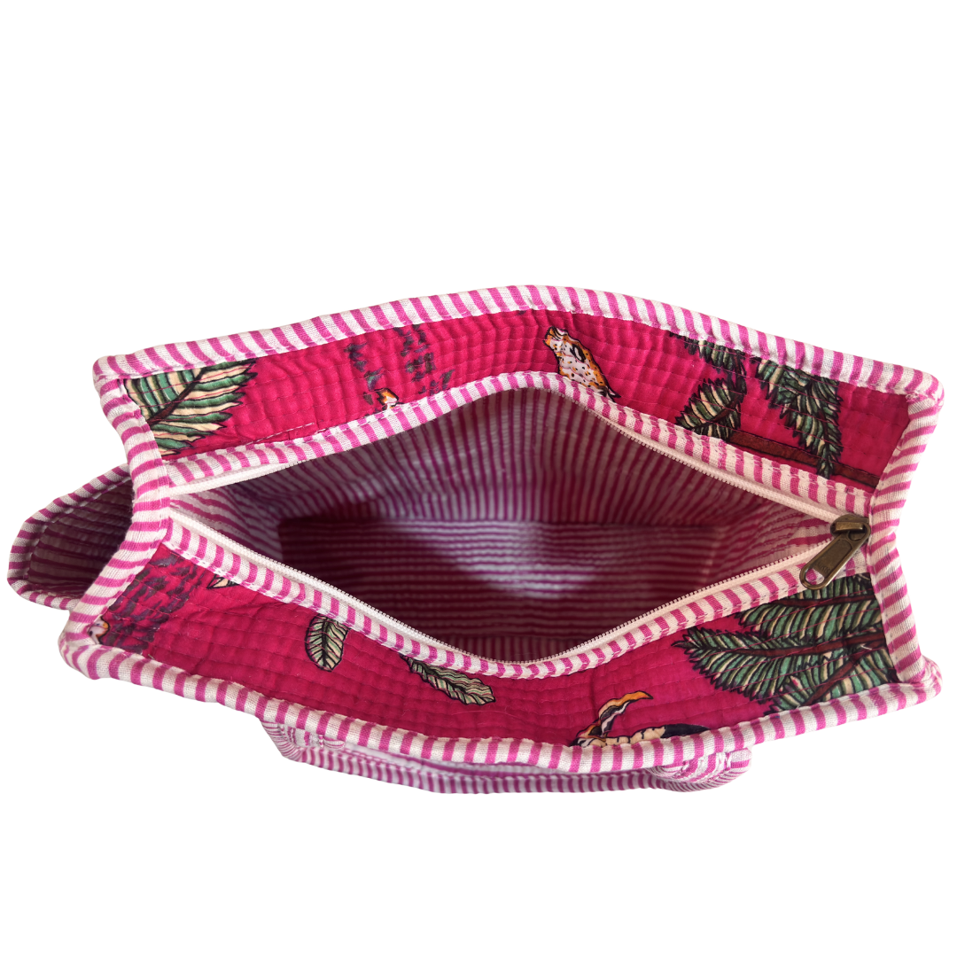 RajPadmini Handcrafted Quilted Cotton Ghar Se Mandir Edition - Tiffin & Pooja Carrier Collection