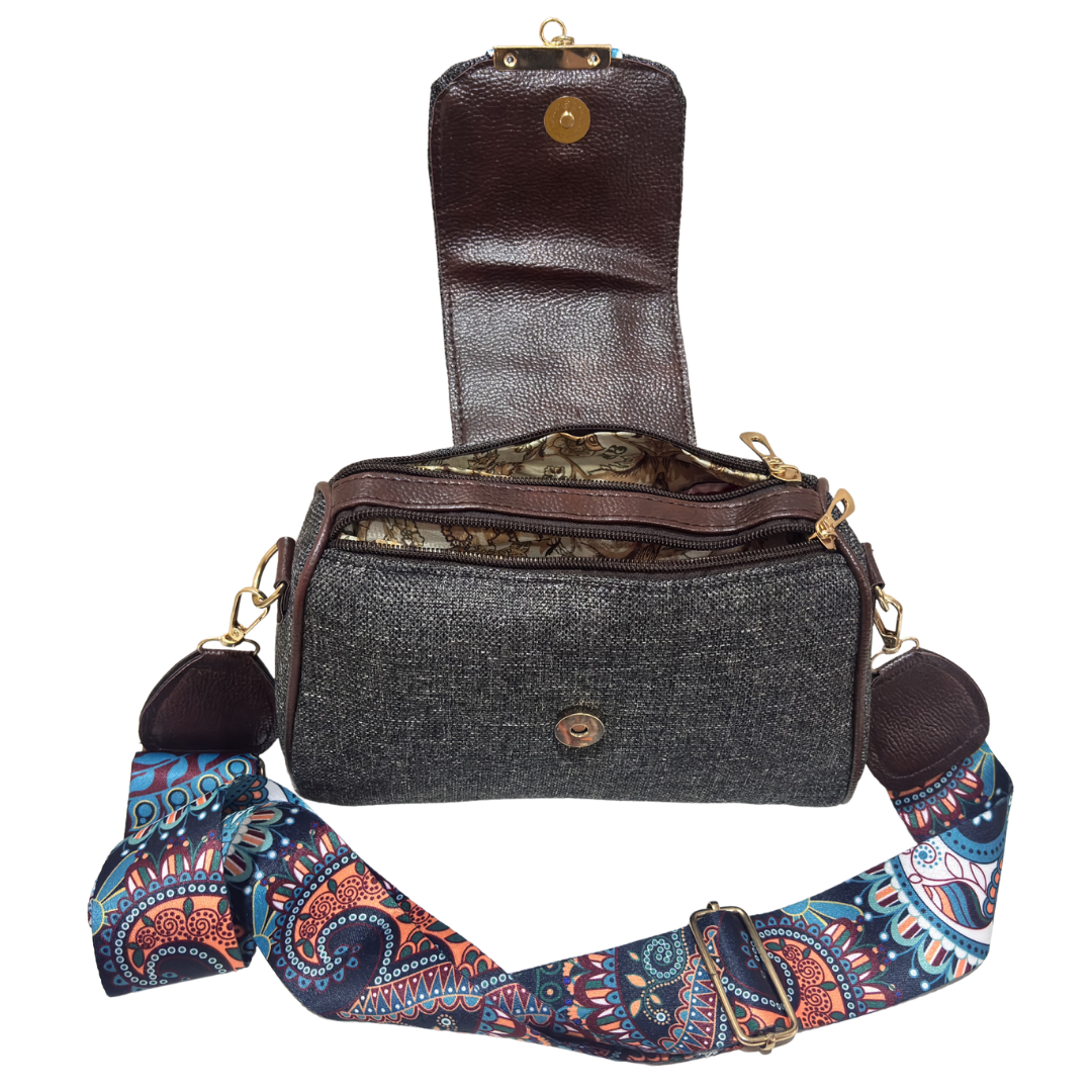 Maharani Jute Sling Bag for Women | Crossbody Bag for Saree, Kurta & Festive Wear | The House of RajPadmini