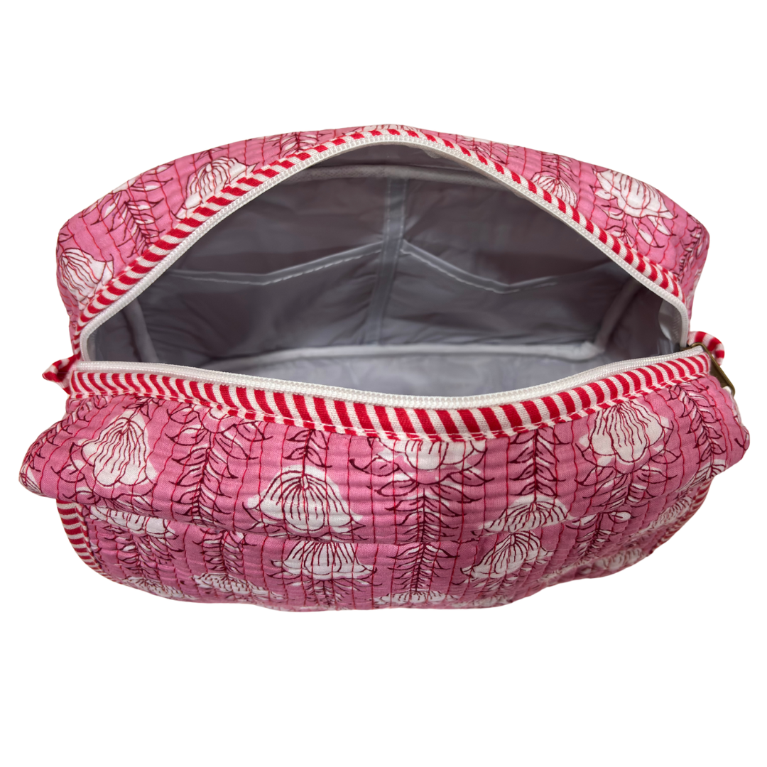 RajPadmini handcrafted makeup pouch — lifestyle view, ideal for travel and everyday use