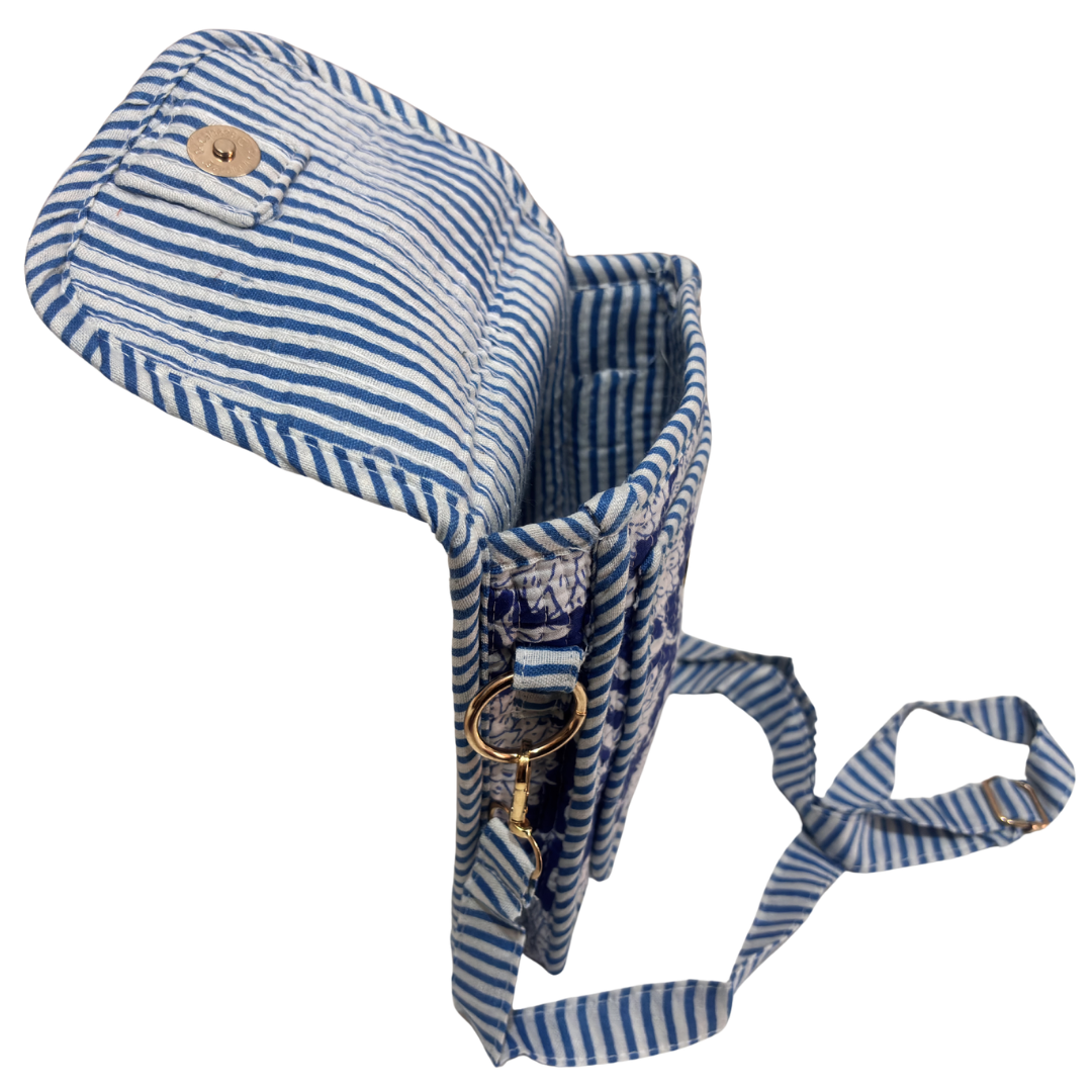 Quilted Cotton Mobile Sling Bag | The House of RajPadmini