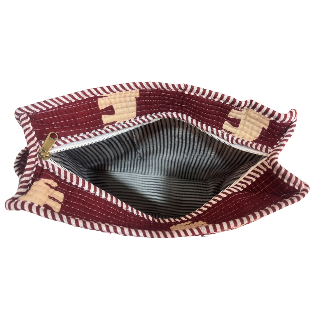 RajPadmini Handcrafted Quilted Cotton Ghar Se Mandir Edition - Tiffin & Pooja Carrier Collection