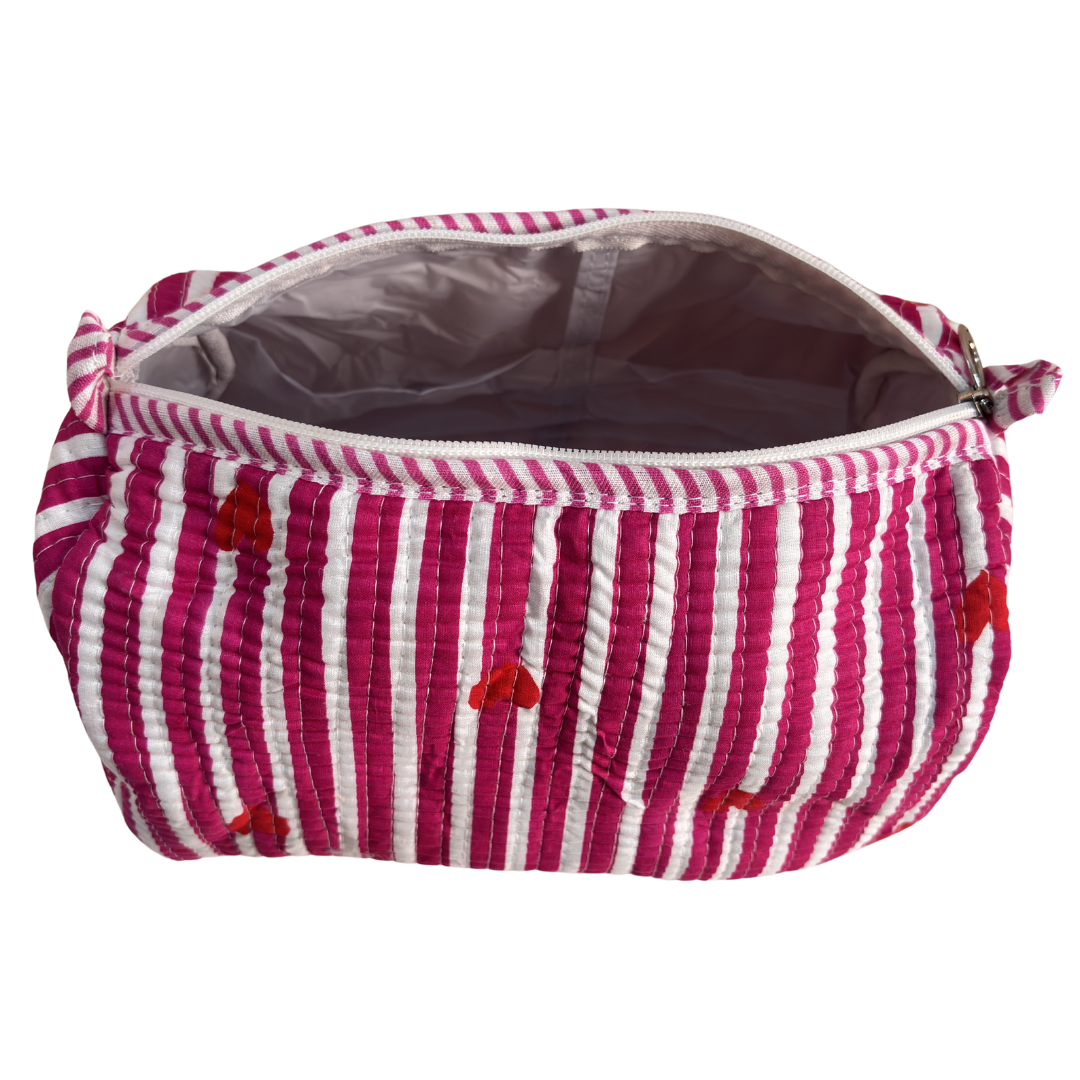 The Alfred Edition Multipurpose Travel Organizers:- Premium Handcrafted Waterproof Quilted Cotton Beauty/Travel Organizer Bag for Men & Women