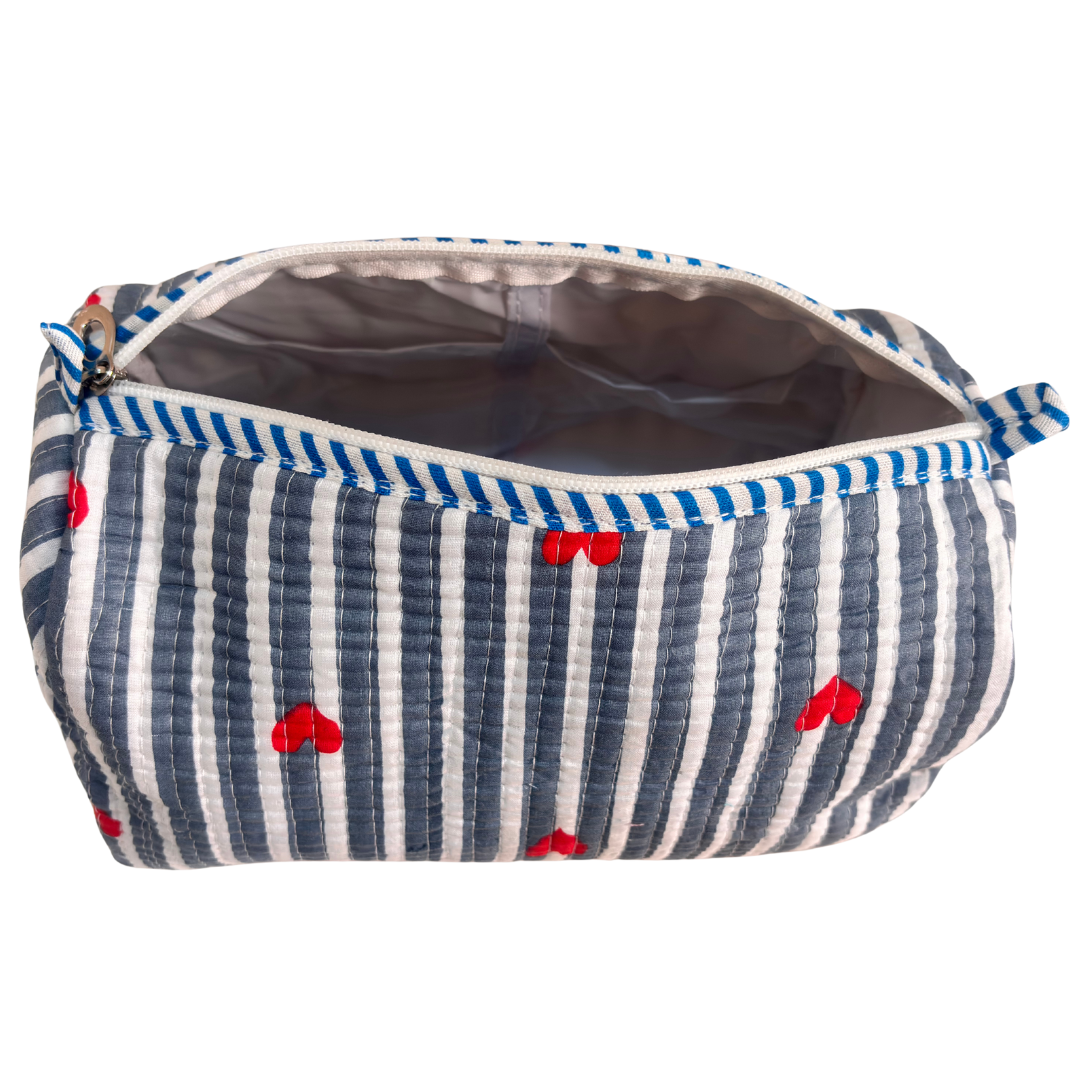 The Alfred Edition Multipurpose Travel Organizers:- Premium Handcrafted Waterproof Quilted Cotton Beauty/Travel Organizer Bag for Men & Women