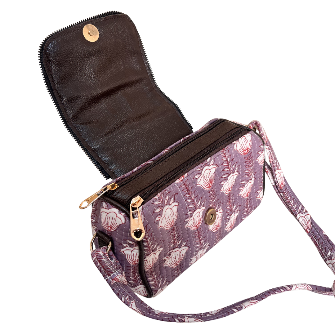 RajPadmini Handcrafted Quilted Cotton Sling Bag