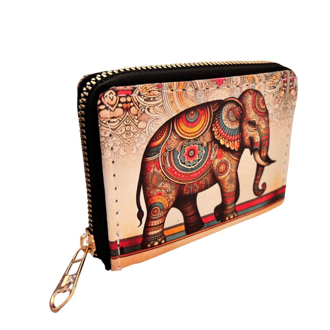 Alluring Ethnic Backpack and Coin Wallet Combo