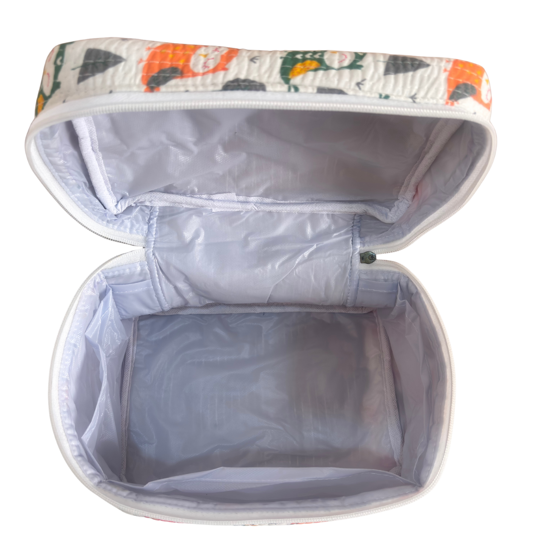 The House of RajPadmini Quilted Cotton Cosmetic Case