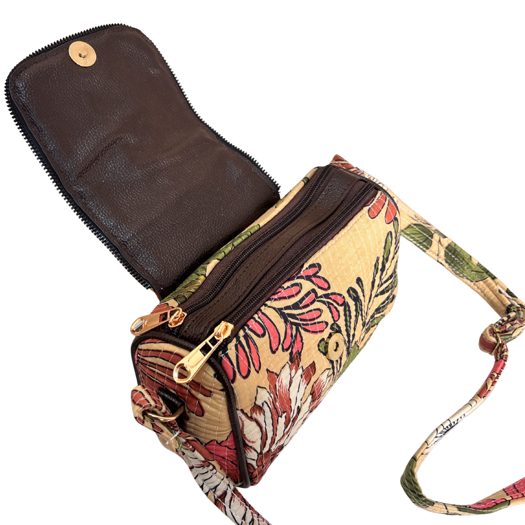 RajPadmini Handcrafted Quilted Cotton Sling Bag