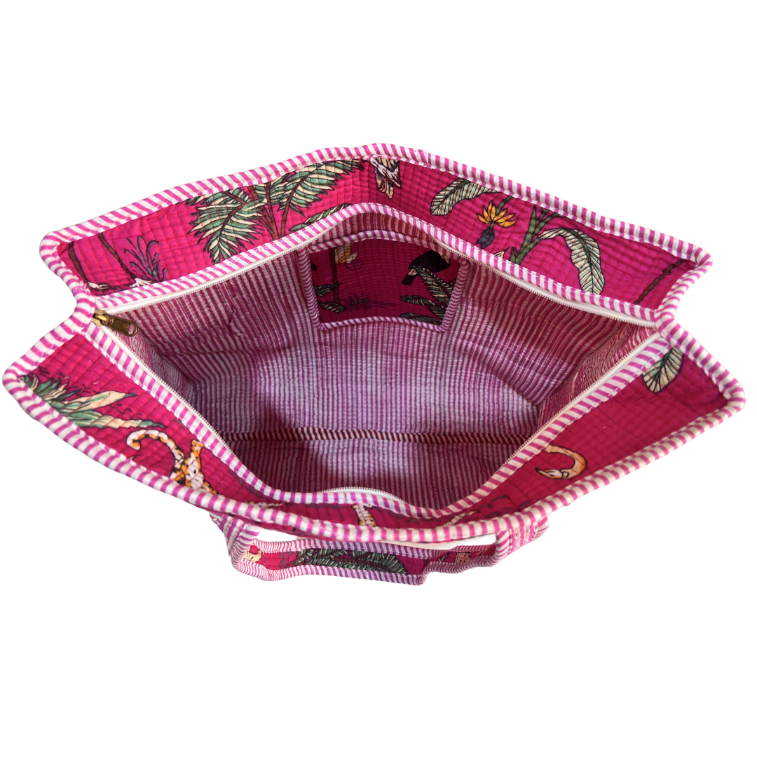 The Bazaar Bhoot Edition:- Premium Cotton Quilted Shopping Tote Bag