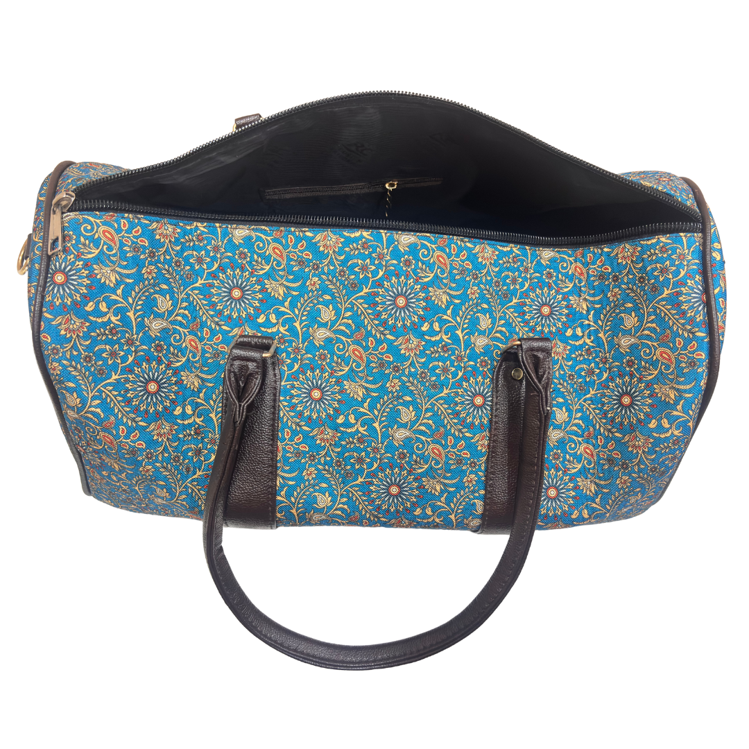 The Maharani Voyager Duffle Bag - Azure Dreams Collection