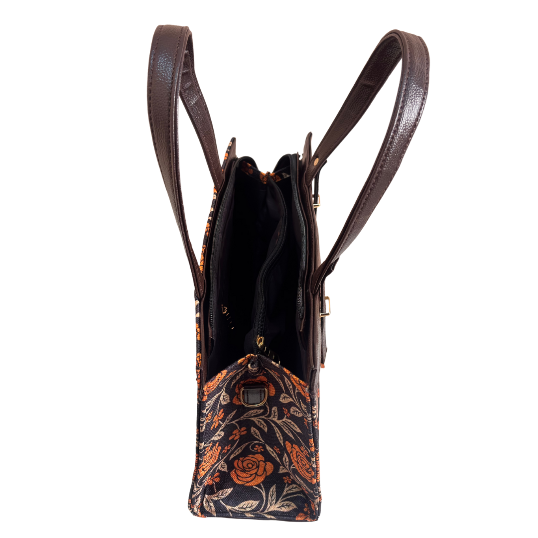 The Royal Rajwada Edition:- Women's Multicolor Handbag convertible Sling with complimentary Pouch