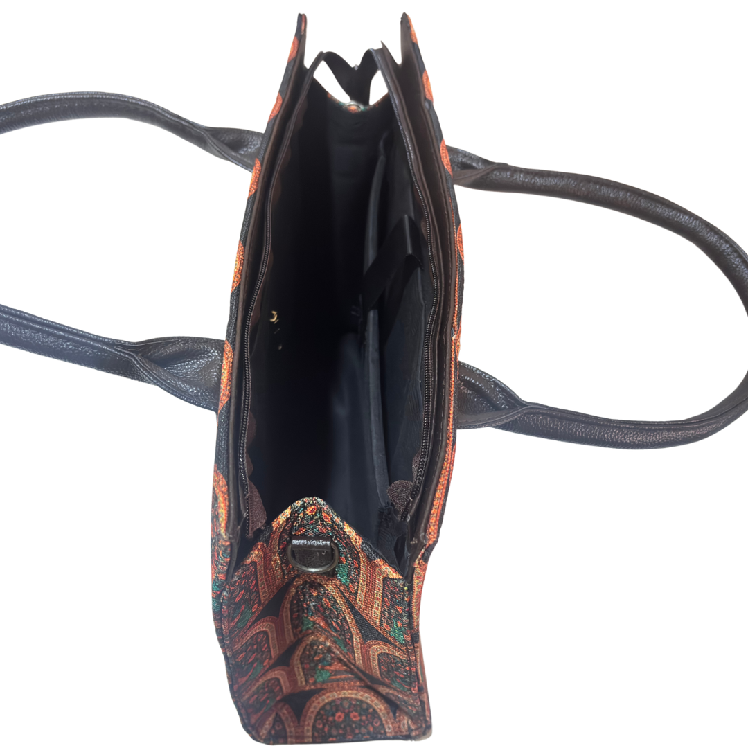 The House of RajPadmini Printed Tote Bag Set with Complementary Pouch