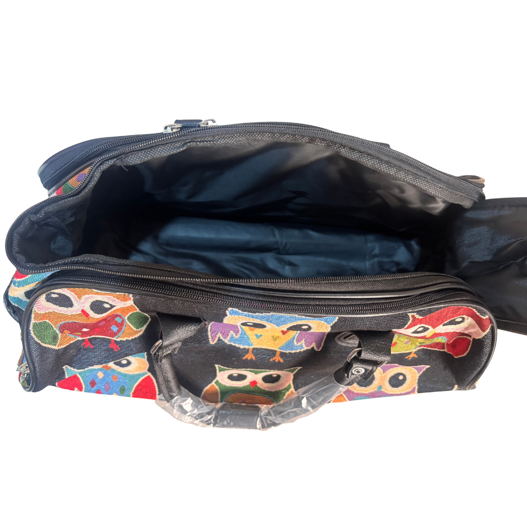 The House of RajPadmini Road Warrior Edition:- Waterproof Elephant Print Wheeled Travel Duffle Trolley Bag