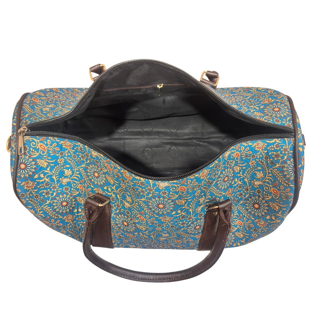 The Maharani Voyager Duffle Bag - Azure Dreams Collection