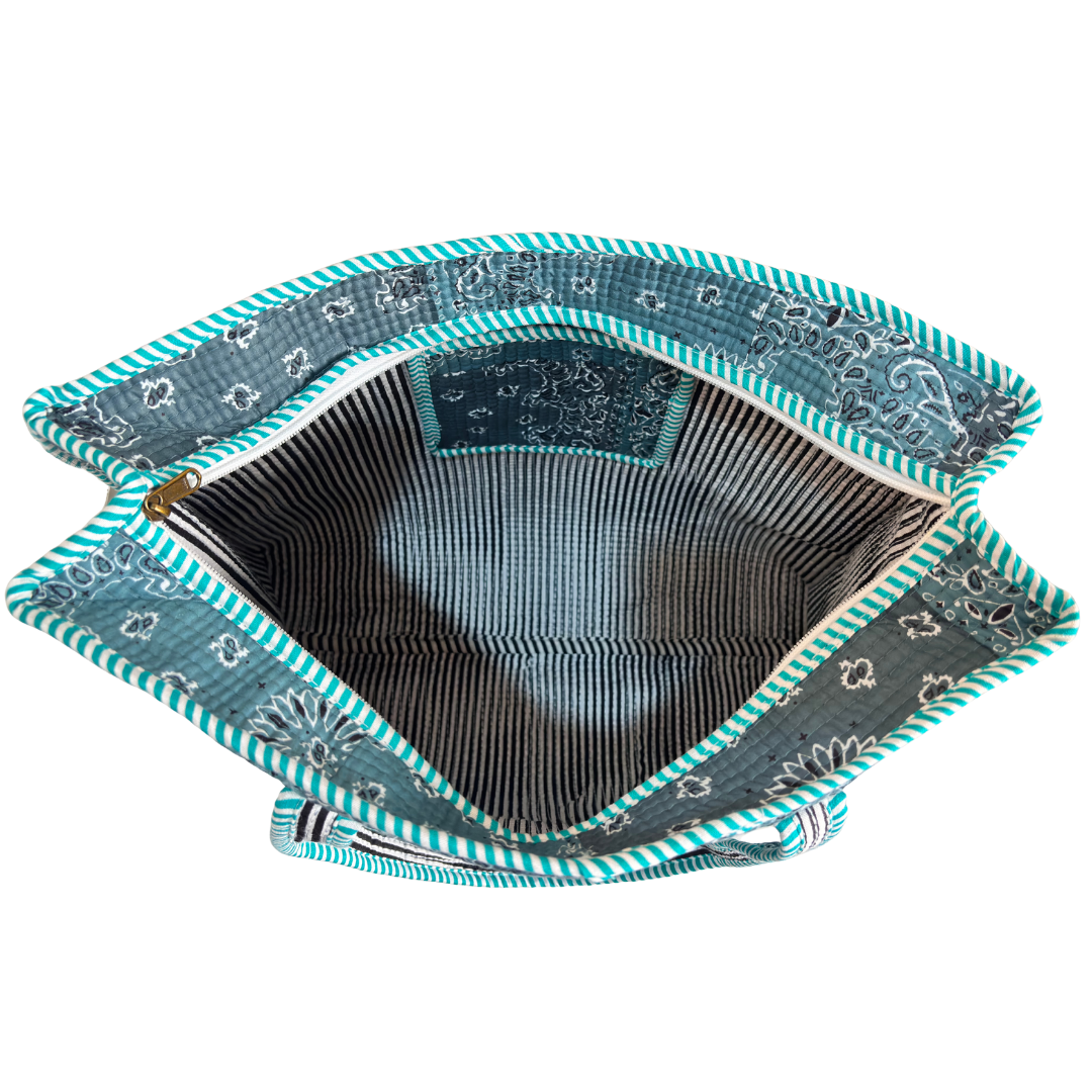 The Bazaar Bhoot Edition:- Premium Cotton Quilted Shopping Tote Bag