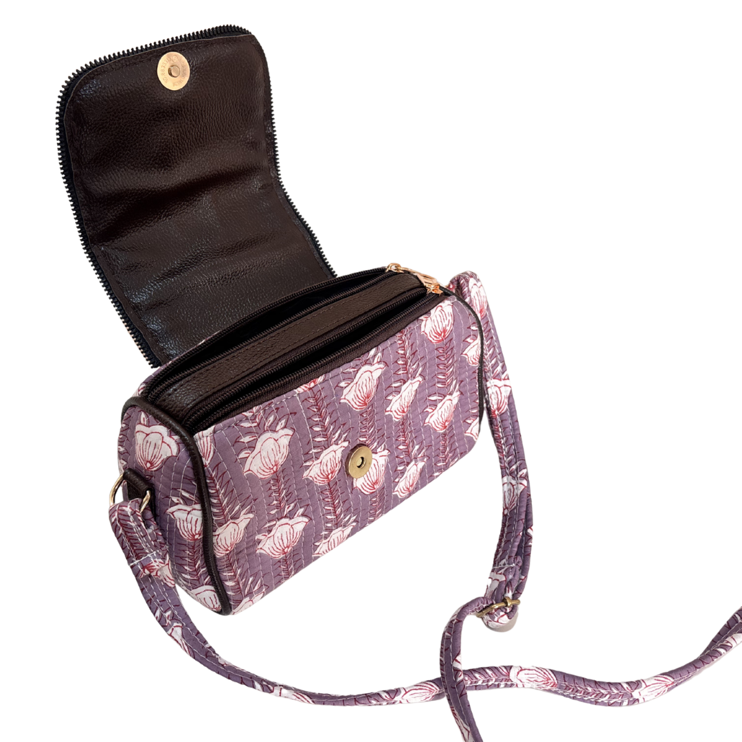 RajPadmini Handcrafted Quilted Cotton Sling Bag