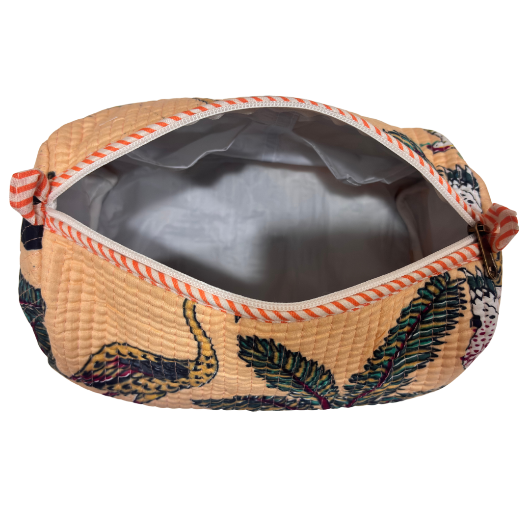4-in-1 Festive Gifting COMBO : Premium Quilted Tote Bag + 3 Waterproof Pouches = Your Complete Organization Solution!