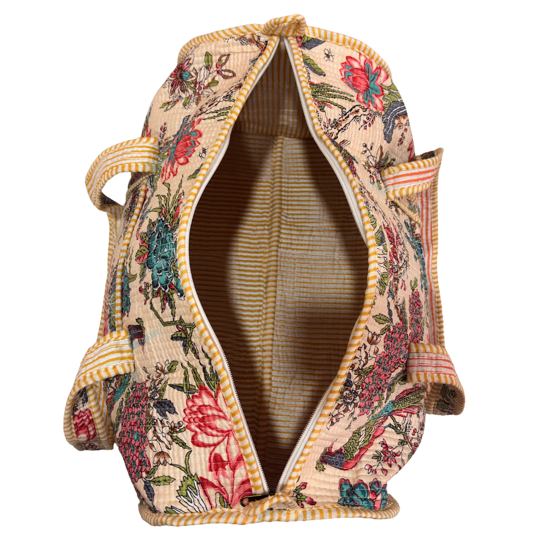 The Pushkar Balloon Quilted Heritage Duffle - Travel Ready Collection