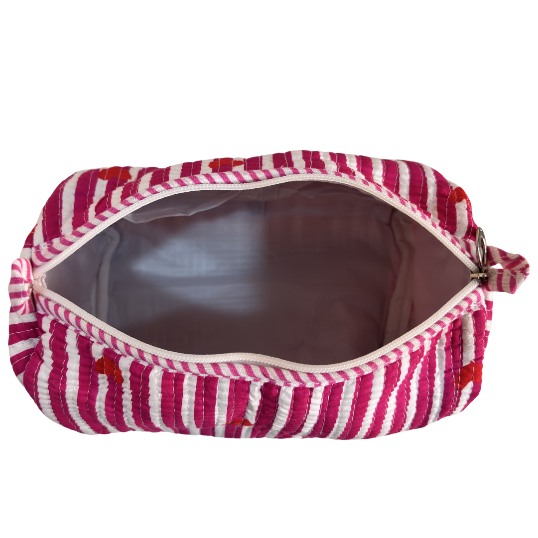 The Alfred Edition Multipurpose Travel Organizers:- Premium Handcrafted Waterproof Quilted Cotton Beauty/Travel Organizer Bag for Men & Women