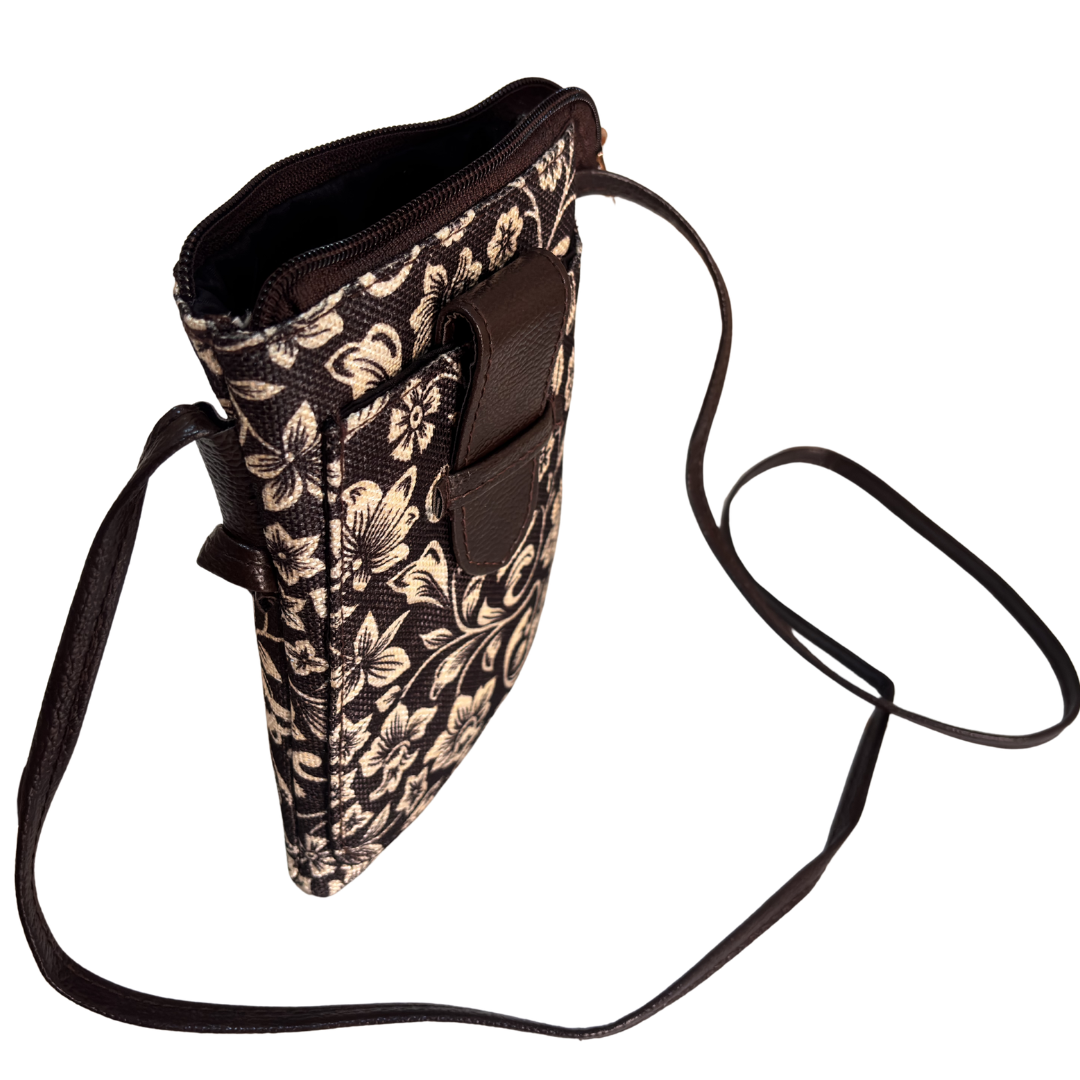 Mobile Sling Bag for Women | Printed Crossbody Phone Bag for Travel & Daily Use | The House of RajPadmini