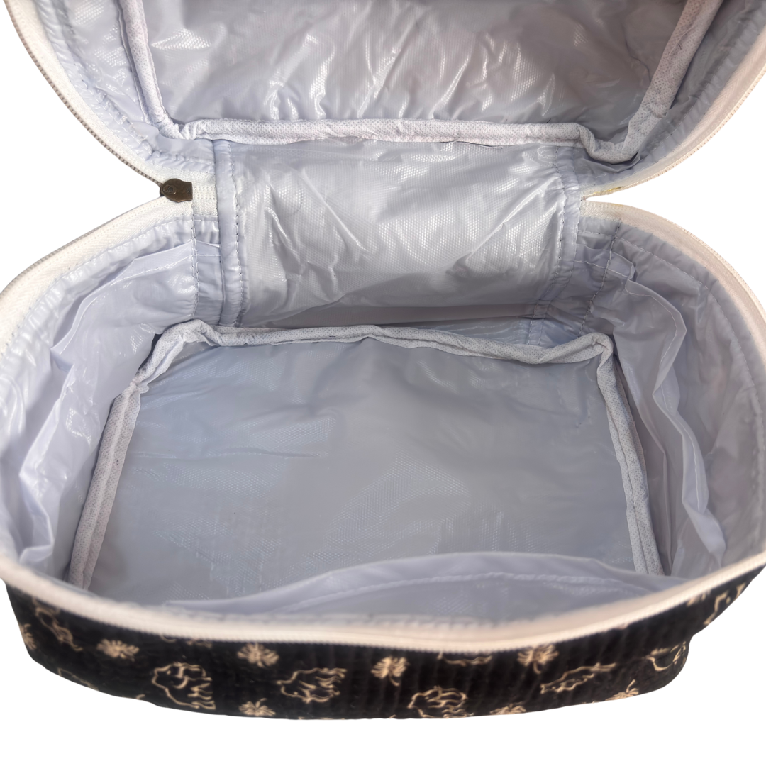 The House of RajPadmini Quilted Cotton Cosmetic Case