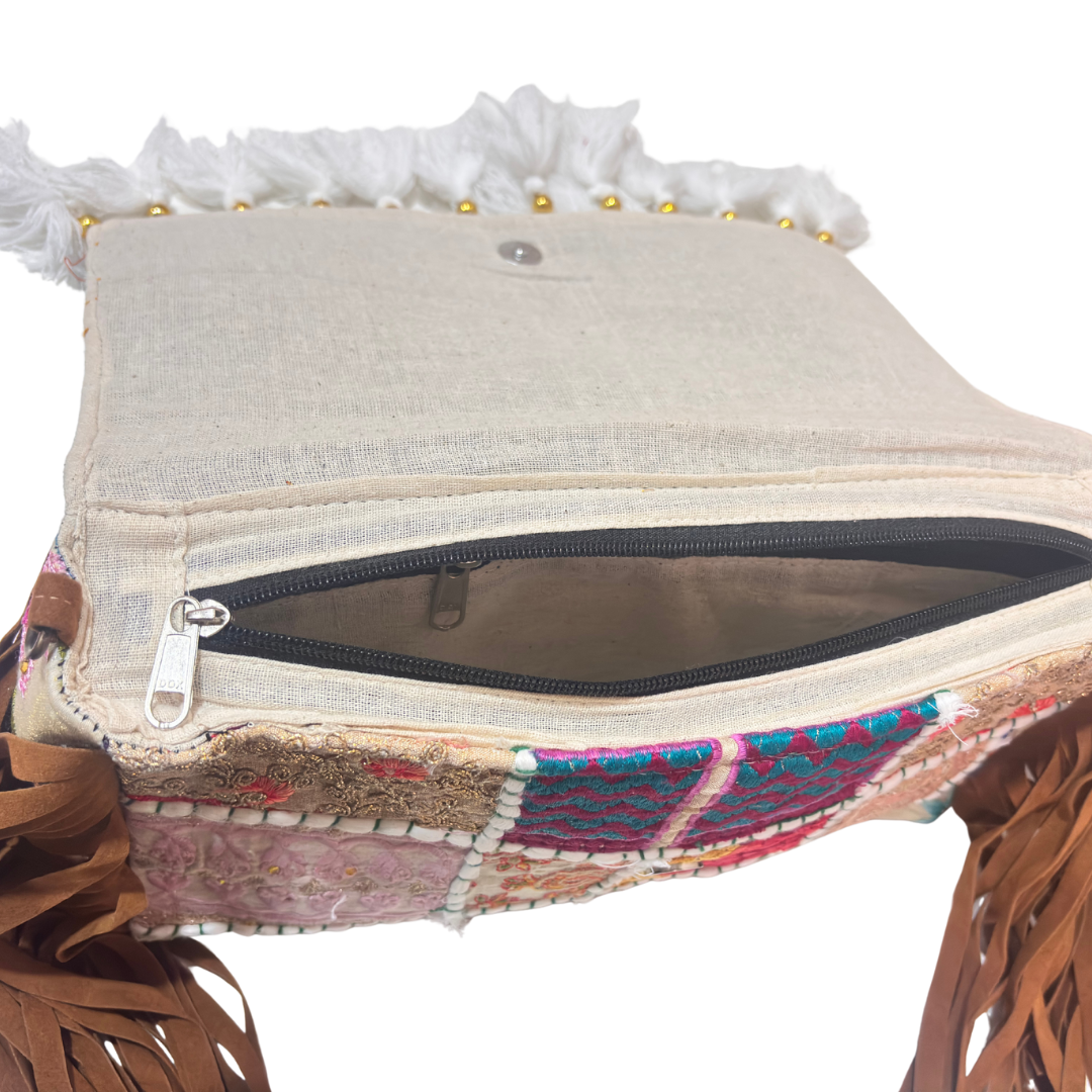 The House of RajPadmini Handmade Banjara Crossbody Bag