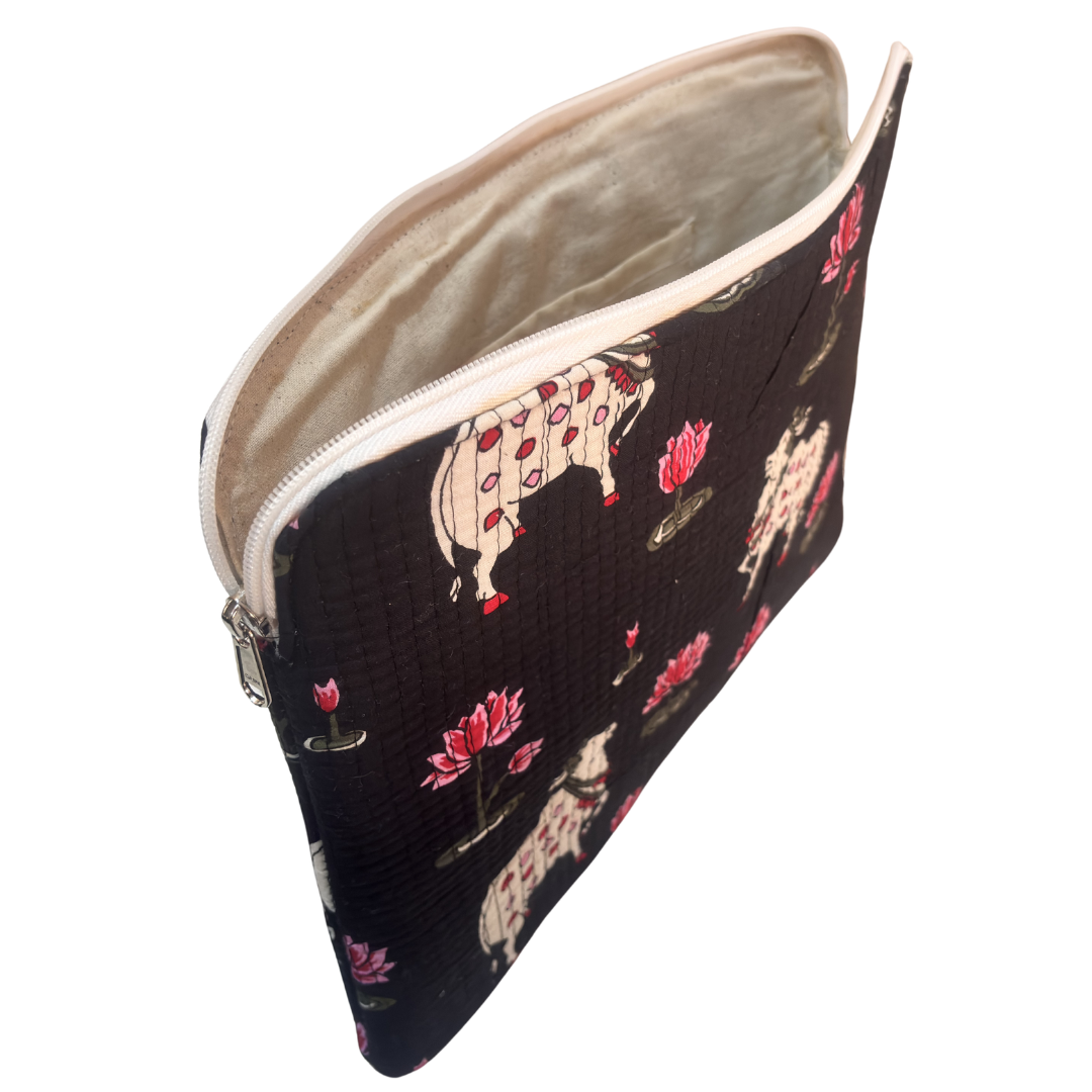 The House of RajPadmini Quilted Laptop Padded Sleeve