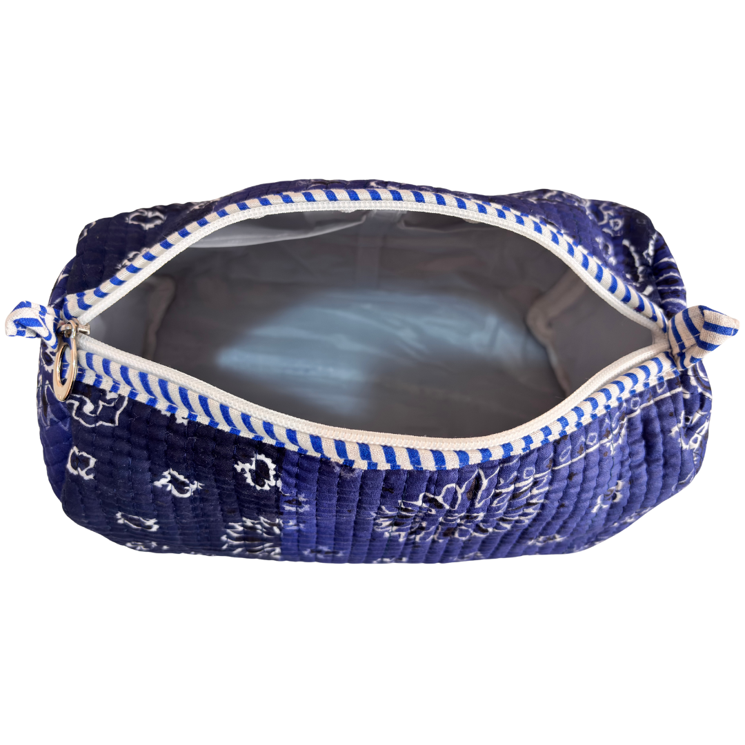 The Alfred Edition Multipurpose Travel Organizers:- Premium Handcrafted Waterproof Quilted Cotton Beauty/Travel Organizer Bag for Men & Women