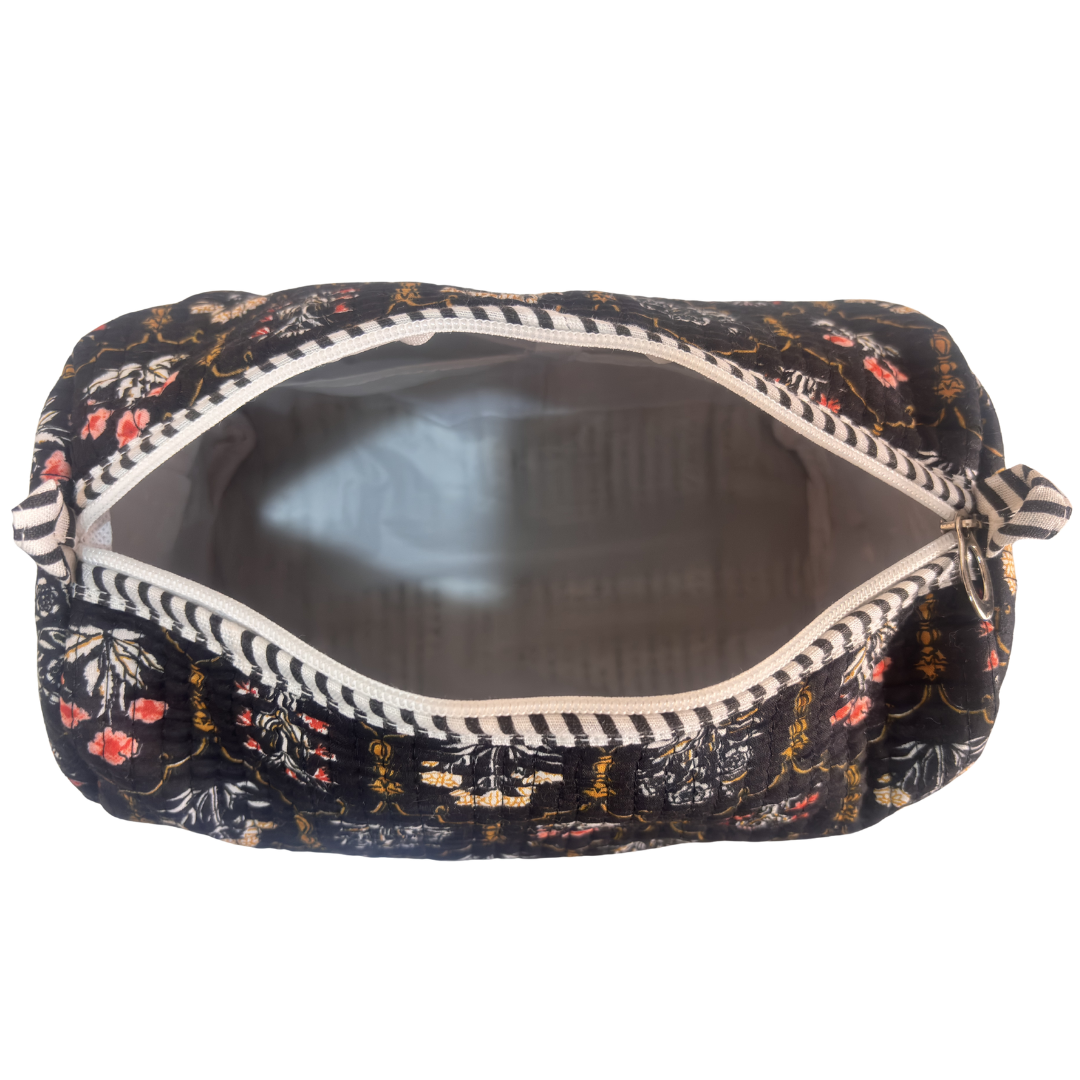 The Alfred Edition Multipurpose Travel Organizers:- Premium Handcrafted Waterproof Quilted Cotton Beauty/Travel Organizer Bag for Men & Women