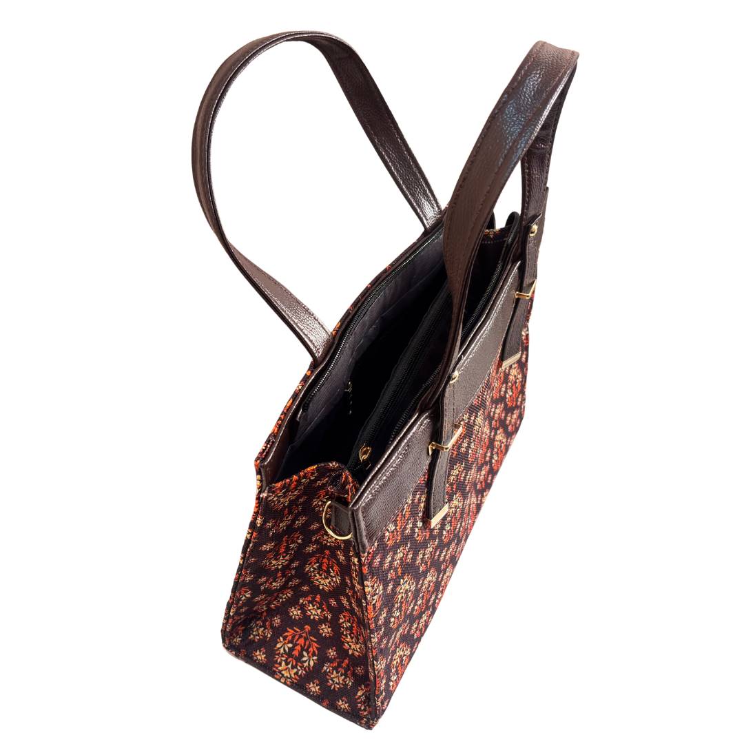 The Royal Rajwada Edition:- Women's Multicolor Handbag convertible Sling with complimentary Pouch