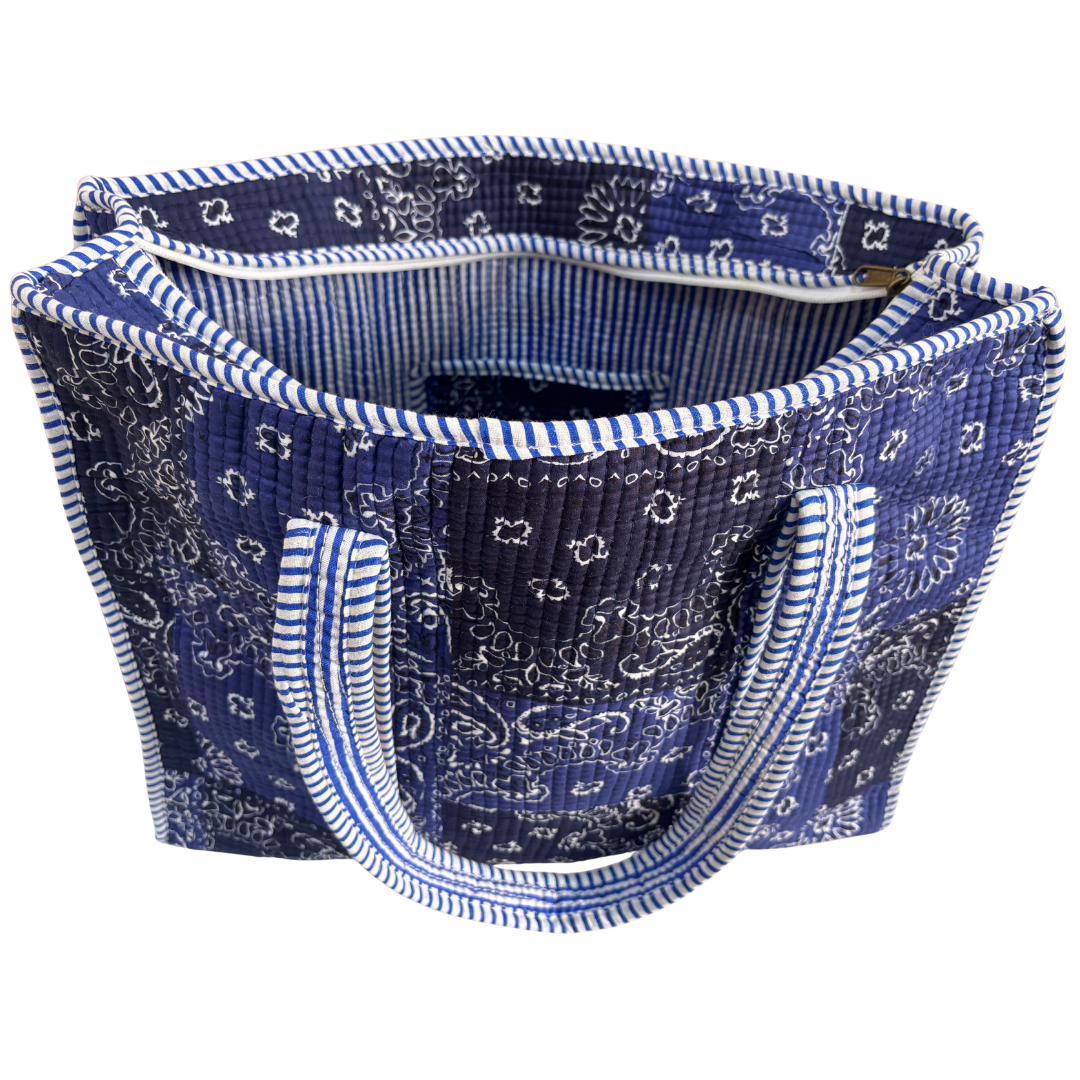 The Bazaar Bhoot Edition:- Premium Cotton Quilted Shopping Tote Bag