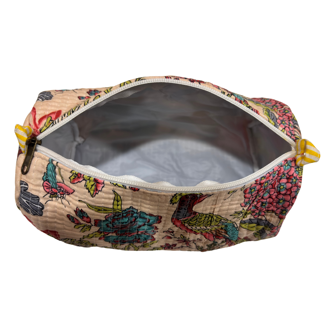 The Alfred Edition Multipurpose Travel Organizers:- Premium Handcrafted Waterproof Quilted Cotton Beauty/Travel Organizer Bag for Men & Women