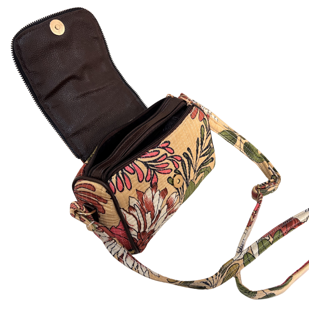 RajPadmini Handcrafted Quilted Cotton Sling Bag