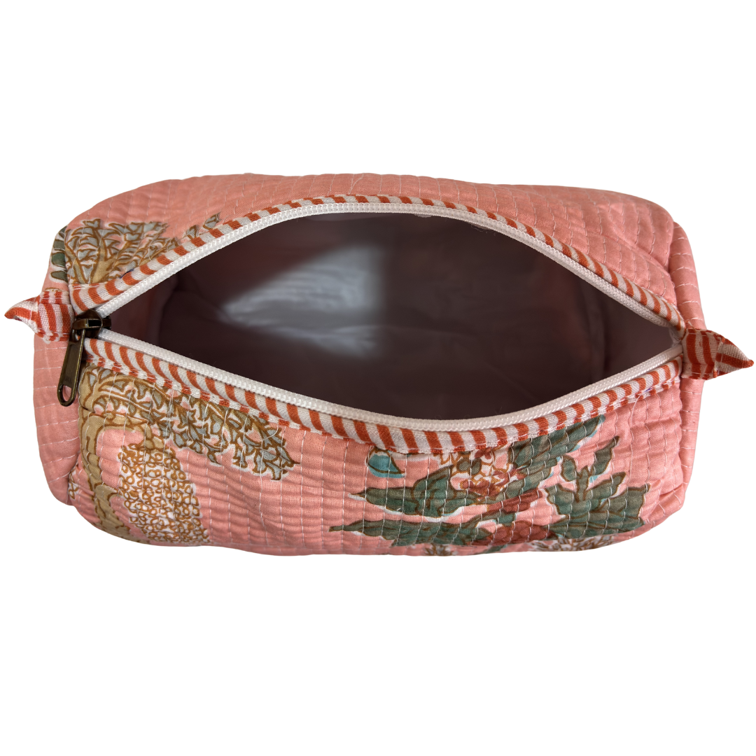 4-in-1 Festive Gifting COMBO : Premium Quilted Tote Bag + 3 Waterproof Pouches = Your Complete Organization Solution!