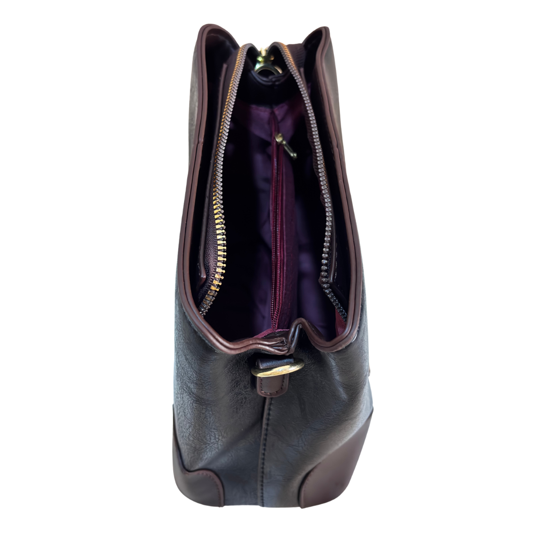 Handcrafted Elephant Design Handbag Convertible Crossbody Bag