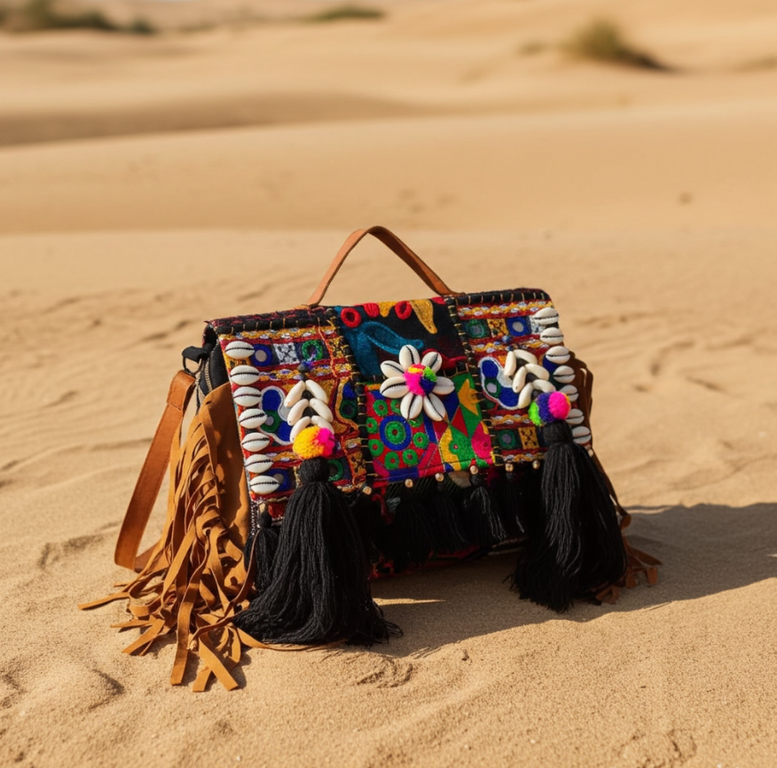 The House of RajPadmini Handmade Banjara Crossbody Bag