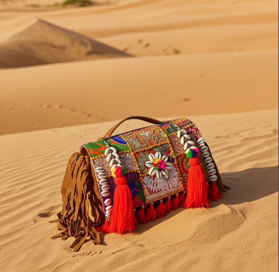 The House of RajPadmini Handmade Banjara Crossbody Bag