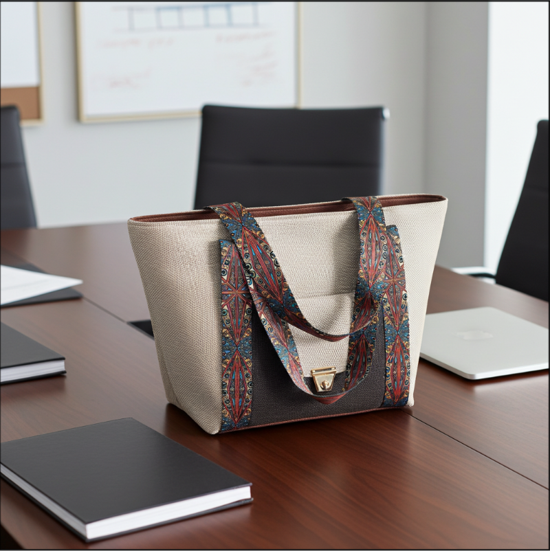 The Classy Boardroom Edition:- Jute Tote Bag